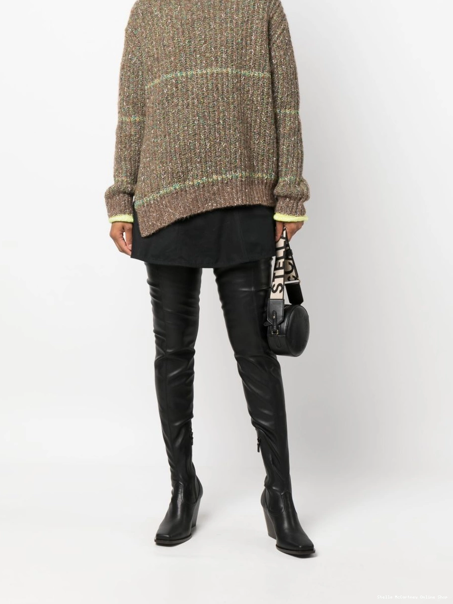 Affordable wool-cotton McCartney blend Stella jumper melange-effect Women 0709